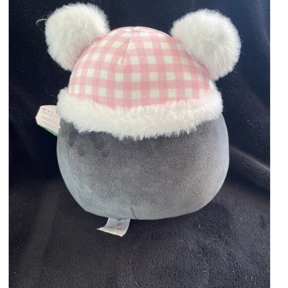 Squishmallow Luna the Penguin With Pink Gingham Hat 7" Winter Christmas Holiday - Picture 3 of 4